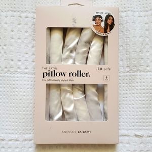 Satin hair rollers